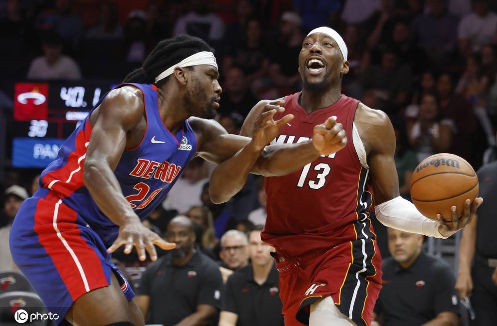 希罗25分坎宁安26+10 热火击败活塞5连胜